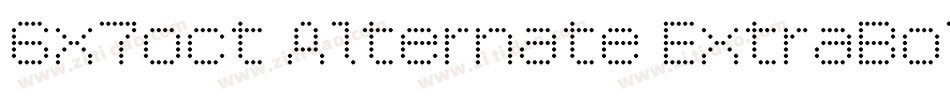 6x7oct Alternate ExtraBold字体转换
